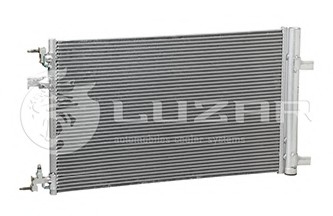 LRAC 0552 LUZAR Радиатор кондиционера Astra J (10-)1.4T/1.6T/1.7CDTI/2.0CDTI с ресивером МКПП/АКПП (LRAC 0552) Luzar