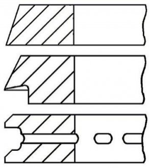 08-990707-00 Goetze  Комплект поршневих кілець 0.50