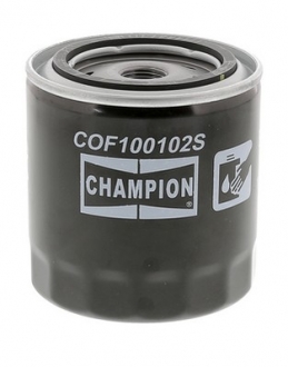 COF100102S CHAMPION Фильтр масляный двигателя ВАЗ 2101-07 2121-21213 21214 2129 2131 (высокий 102мм) (пр-во CHAMPION)