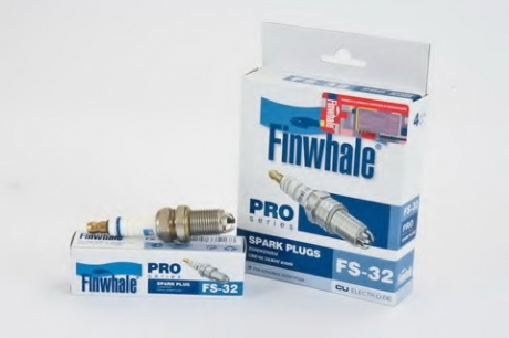 FS32 FINWHALE Свічка запалювання серія PRO ВАЗ 2110-2112, 2170-2172 16клап. 3-х електродна (вир-во FINWHALE)
