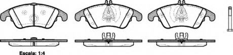 1304.00 REMSA Колодка торм. MB C-CLASS(W 204) 200-350 07-,E-CLASS(W212) 200-350 08- передн. (пр-во REMSA)