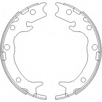 4737.00 REMSA Колодка торм. барабан. HONDA ACCORD SW VIII 2.0, 2.2 I CDT-I, 2.4 04/03-,CR-V (пр-во Remsa)