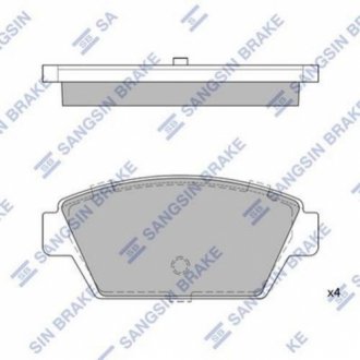 SP1514 Hi-Q  Колодка тормозная зад. MITSUBISHI LANCER/MIRAGE 87-89,GALANT/ETC 87-,ECLIPSE 89- REAR диск.