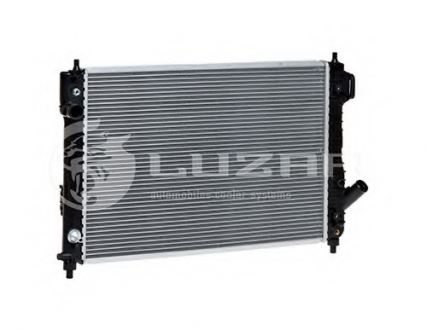 LRc 05180 LUZAR Радиатор охлаждения Авео Т255 (2010-)/ВИДА 109 л/с (2012-) автомат (алюм-паяный) (LRc 0518