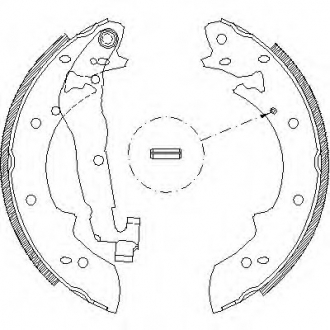 4027.02 REMSA Колодка торм. барабан. BMW/RENAULT/SUZUKI/VOLVO 3 SERIE/EXPRESS/VITARA/360 (пр-во Remsa)