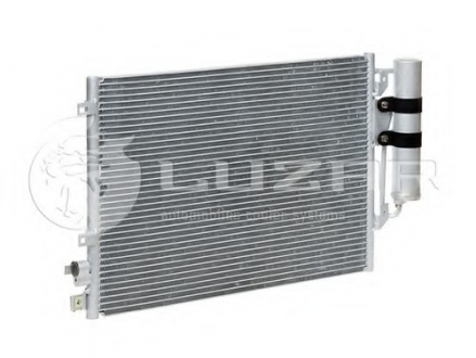 LRAC ReLo04360 LUZAR Радиатор кондиционера Logan 1.4/1.6 (04-) с ресивером АКПП/МКПП (LRAC ReLo04360) Luzar