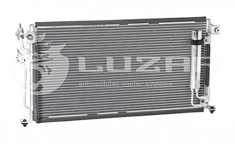 LRAC 1100 LUZAR Радиатор кондиционера Lancer 1.3/1.6/2.0 (03-) АКПП,МКПП с ресивером (LRAC 1100) Luzar