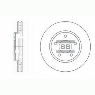 SD4315 Hi-Q  Диск тормозной MITSUBISHI LANCER Saloon(CYZA)-1.5,1.6,1.8,2.0 передн. (пр-во SANGSIN)