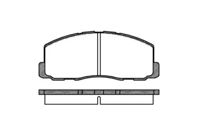 0188.00 REMSA Колодка торм. MITSUBISHI COLT, GALANT, LANCER, SPACE WAGON передн. (пр-во REMSA)