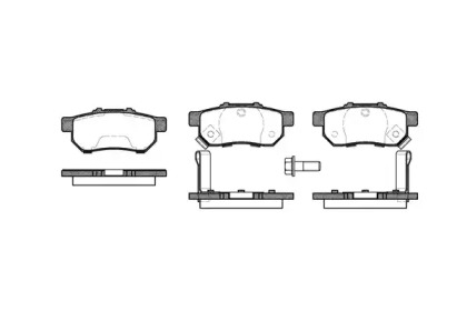 0233.52 REMSA Колодка торм. HONDA CIVIC, JAZZ, 1.2I-2.0 16V 90.01-,08.07- задн. (пр-во REMSA)