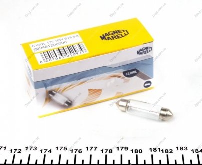 009461200000 MAGNETI MARELLI Лампа вспомогат. освещения C10W 12V SV8.5-8 (11,5x44) (пр-во Magneti Marelli)