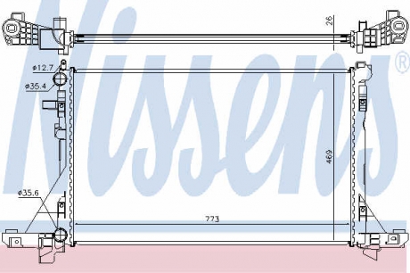 630732 Nissens Радіатор охолоджування