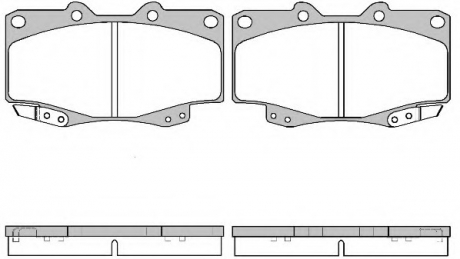 0315.22 REMSA Колодка торм. TOYOTA LANDCRUISER 90 3.0D-4D 16V 00.10- передн. (пр-во REMSA)