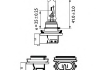 12361B1 PHILIPS Лампа розжарювання H9 12V 65W PGJ19-5 STANDARD (blister 1шт) (вир-во Philips) (фото 3)
