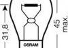 7506-02B OSRAM Лампа вспомогат. освещения Р21W 12V 21W ВА15s (2 шт) blister (пр-во OSRAM) (фото 2)