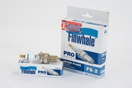 FS2 FINWHALE Свеча зажигания серия PRO ВАЗ 2108-2109 3-х электродная (пр-во FINWHALE)