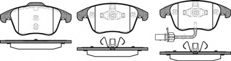 1219.11 REMSA Колодка торм. SEAT ALHAMBRA 2010-;VW SHARAN 2010- передн. (пр-во REMSA)