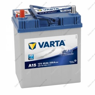 540 127 033 Varta Аккумулятор 40Ah-12v VARTA BD(A15) (187х127х227),L,EN330 тонк.клеммы