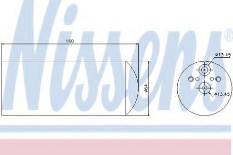 95172 Nissens Осушитель кондиционера BMW 3 (E46), 5 (E39), X3 (E83) (пр-во Nissens)