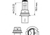 9004C1 PHILIPS Лампа розжарювання HB1 12V 65/45W P29t STANDARD 3200K (вир-во Philips) (фото 2)