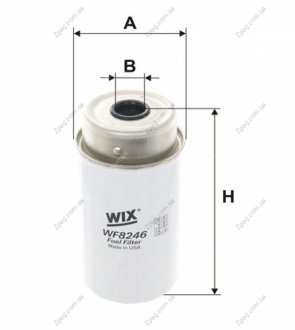 WF8246 WIXFILTRON Фильтр топливный FORD TRANSIT 2.2-2.4 TDCI 06-14 (пр-во WIX-FILTERS)