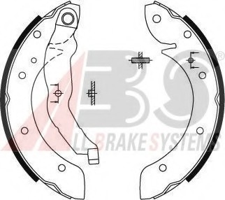 8894 A.B.S  Колодка гальм. барабан. BMW/RENAULT 316-318/LAGUNA задн. (вир-во ABS)