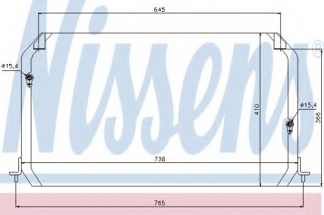 94056 Nissens Конденсатор кондиционера TOYOTA CAMRY (91-) 2.2/3,0 (пр-во Nissens)