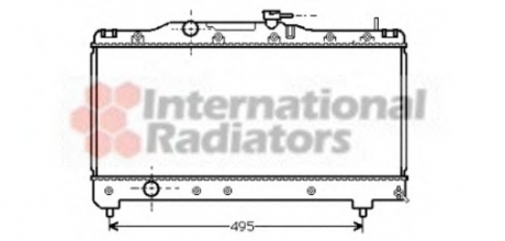 53002141 Van Wezel Радиатор охлаждения двигателя CARINA E 1.6/1.8 MT 92-98 (Van Wezel)