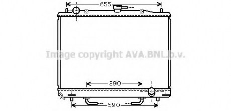 MT2170 AVA Cooling Systems Радиатор охлаждения MITSUBISHI PAJERO (06-) 3,0/3,8 АТ (пр-во AVA)