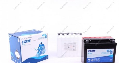 ETX20H-BS Exide Акумулятор 18Ah-12v Exide AGM (ETX20H-BS) (175х87х155) L, EN270