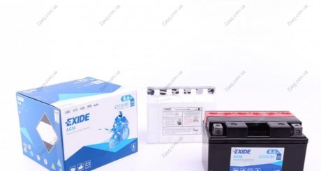 ETZ10-BS Exide Аккумулятор 8,6Ah-12v Exide AGM (ETZ10-BS) (150х87х93) L, EN145