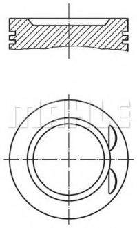 011 73 01 MAHLE Поршень з кільцями OPEL 86,50 2,0 16V X2.0XEV/C2.0XEV (вир-во Mahle)