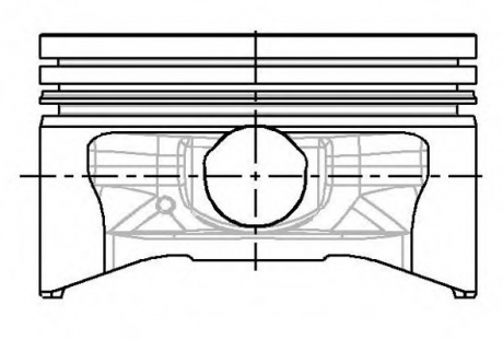 87-104207-40 Nural Поршень з кільцями RENAULT/DACIA 80,00 K7J 1,4 8V 03- (вир-во NURAL)