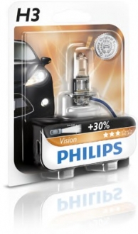 12336PRB1 PHILIPS Лампа розжарювання H3 12V 55W PK22s Premium blister (вир-во Philips)