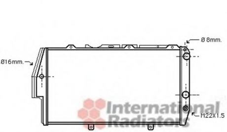 03002020 Van Wezel Радіатор охолодження двигуна AUDI 100/200 MT/AT 84-89 (Van Wezel)