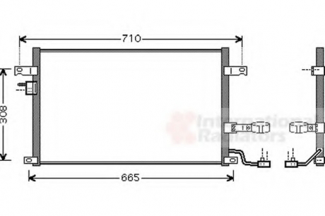81005056 Van Wezel Конденсор кондиционера COND LACETTI/NUBIRA 03- 1,6-1,8 (Van Wezel)