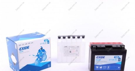 ET12B-BS Exide Аккумулятор 10Ah-12v Exide AGM (ET12B-BS) (150х70х130) L, EN160