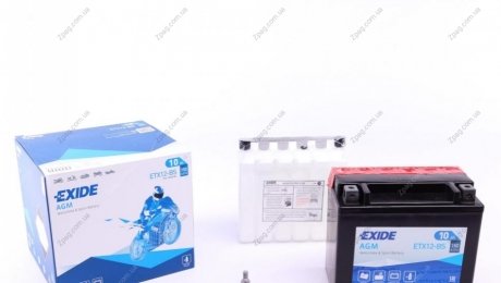 ETX12-BS Exide Аккумулятор 10Ah-12v Exide AGM (ETX12-BS) (150х87х130) L, EN150