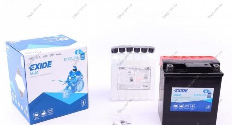 ETX7L-BS Exide Акумулятор 6Ah-12v Exide AGM (ETX7L-BS) (113х70х130) R, EN100