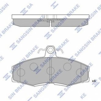 SP1028 Hi-Q  Колодка гальм. диск. HYUNDAI PONY FORD SIERRA HB передн. (вир-во SANGSIN)