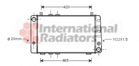 76002002 Van Wezel Радиатор охлаждения двигателя SKODA100/FELICIA 1.3 MT (Van Wezel)