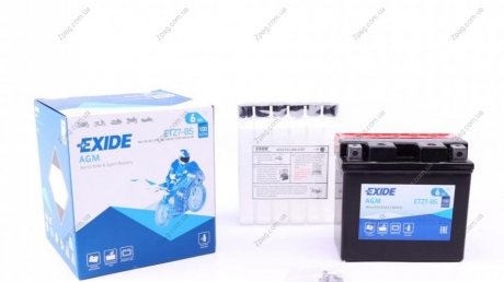 ETZ7-BS Exide Аккумулятор 6Ah-12v Exide AGM (ETZ7-BS) (113х70х105) R, EN100