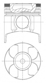 87-307600-40 Nural Поршень двигателя OPEL 79.0 Y17DT/Y17DTL PIN 27X64 (пр-во NURAL)