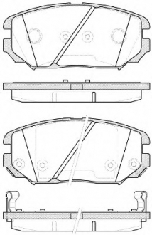 1204.12 REMSA Колодка торм. HYUNDAI TUCSON (JM) (08/04-) передн. (пр-во REMSA)