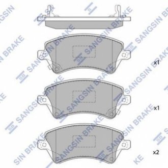 SP1502 Hi-Q  Колодка тормозная перед. TOYOTA COROLLA CDE/ZZE12# EUR 01- FRONT