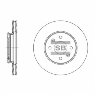 SD1110 Hi-Q  Диск тормозной HYUNDAI ACCENT IV Saloon передн. (пр-во SANGSIN)