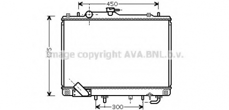 MT2157 AVA Cooling Systems Радиатор охлаждения MITSUBISHI Pajero Sport (K9 W) (пр-во AVA)