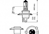 12342PRC1 PHILIPS Лампа накаливания H4 12V 60/55W P43t-38 VISION (пр-во Philips) (фото 2)