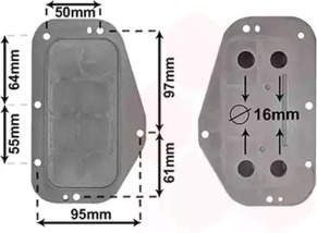 37013702 Van Wezel Радиатор масляный CHEVROLET AVEO, OPEL ASTRA (пр-во Van Wezel)