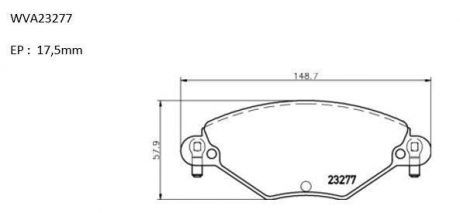 ABP2002 Automotor France Колодки гальмівні дискові передні Citroen C5 2.0i/ 16V/ 2.0 HDi (00-) (ABP2002) Automotor France